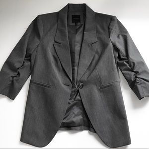 The Limited Pinstripe Gray Blazer M